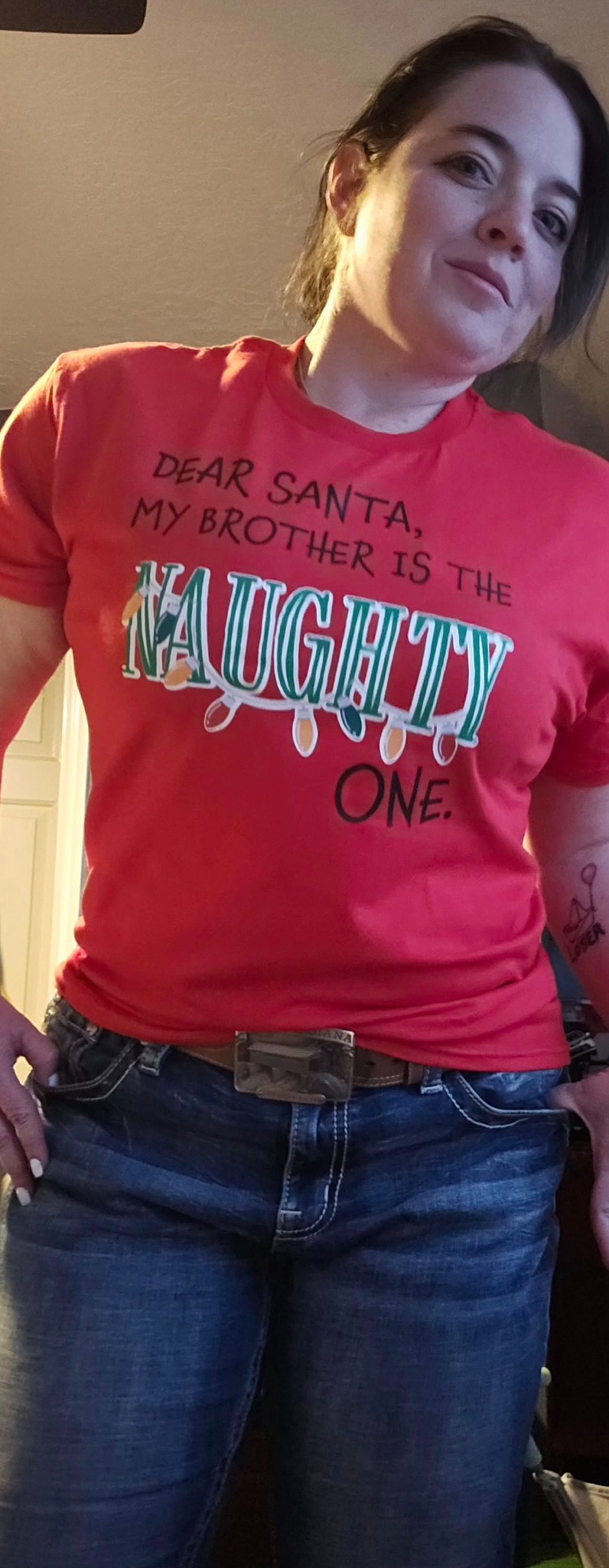 Personalized humorous Christmas shirt